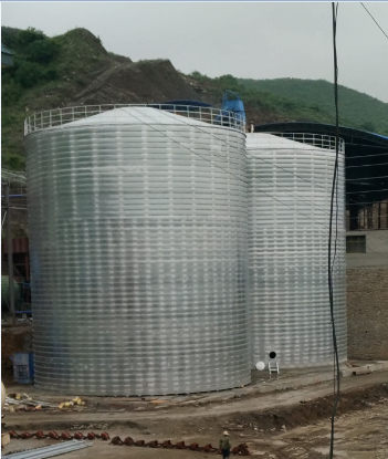 分宜粮食钢板仓的安装全过程不用热焊接